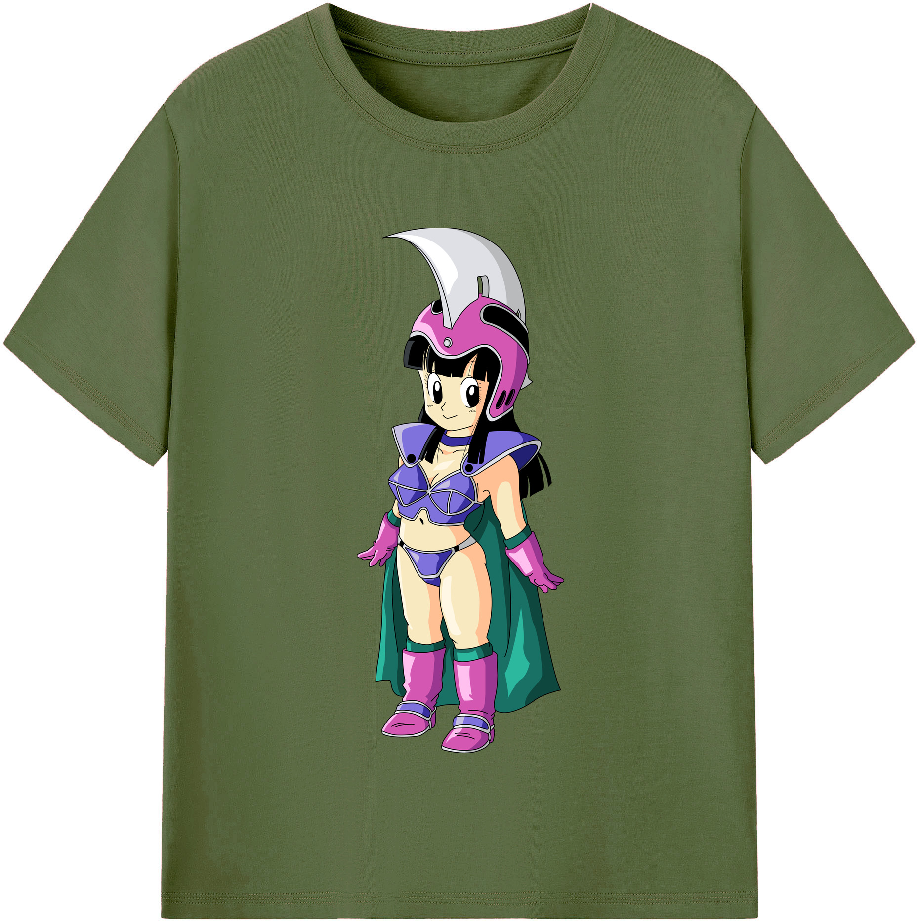 （画像用） ドラゴンボール チチ DRAGON BALL Chichi 綿100％半袖Tシャツ（フロントプリント）